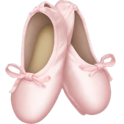Pale pink ballet shoes sticker