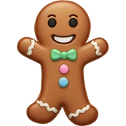 Pastel gingerbread man sticker
