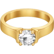 gold engagement ring  sticker