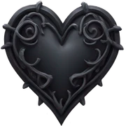 gothic heart sticker