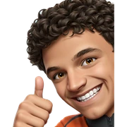 happy boy giving thumbs up sticker