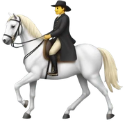 riding a horse sticker