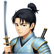Elegant Samurai sticker
