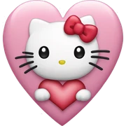 hello kitty heart sticker
