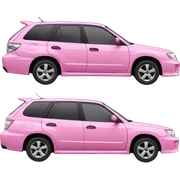 Pink Subaru  sticker