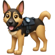 Police dog sticker