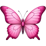 Pink butterfly sticker
