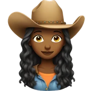 girl with cowboy hat sticker