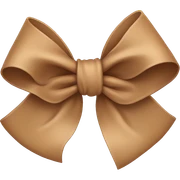 Light Brown bow  sticker