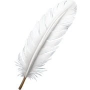 white feather sticker