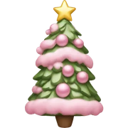 Light pink Christmas  sticker