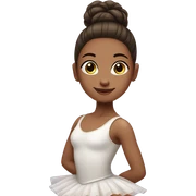 Girl práctice ballet sticker