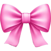 Pink bow sticker