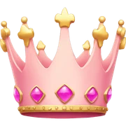 Pink crown sticker