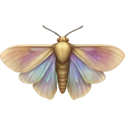 Iridescent moth  sticker