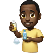 P DIDDY holding baby oil sticker