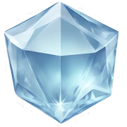 Crystal clear sticker