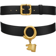 Balck Celine Belt  sticker