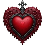 gothic heart sticker