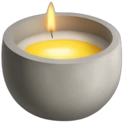 Scented Candle in concrete vessel sticker