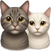 two cats sticker