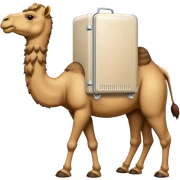 Camello Con heladera sticker