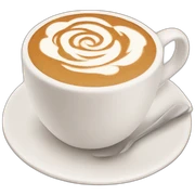Rose latte sticker