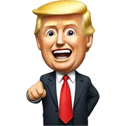 Donald Trump celebrating ￼ sticker