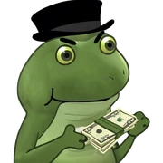 Man paying money  sticker