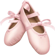 Pale pink ballet shoes sticker