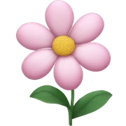 Light pink flower sticker