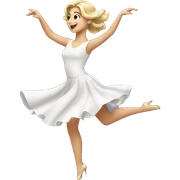elegant white girl dancing sticker