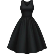 black dress sticker