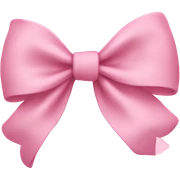Baby pink bow sticker