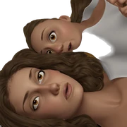 realistic portrait of a couple sticker