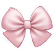 Light pink bow sticker