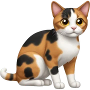 Calico cat sticker
