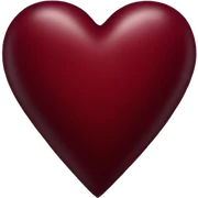 dark red heart sticker