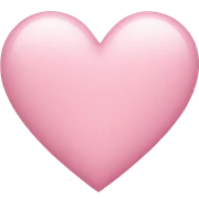 light pink heart sticker