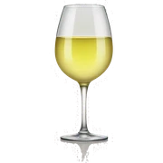 White wine in glasses  sticker