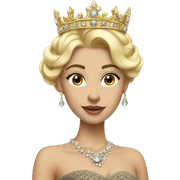 blond queen sticker