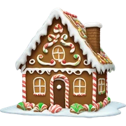 gingerbread house sticker