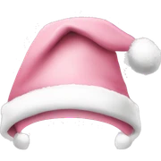 light pink santa hat sticker