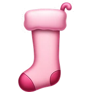 Pink stocking sticker