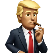 Donald trump smoking a cigar  sticker