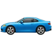 Blue car sticker