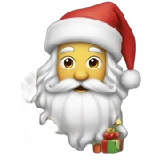 santa clous with presents  sticker