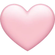 light pink heart sticker