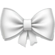 white bow sticker