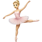 caucasian ballerina sticker
